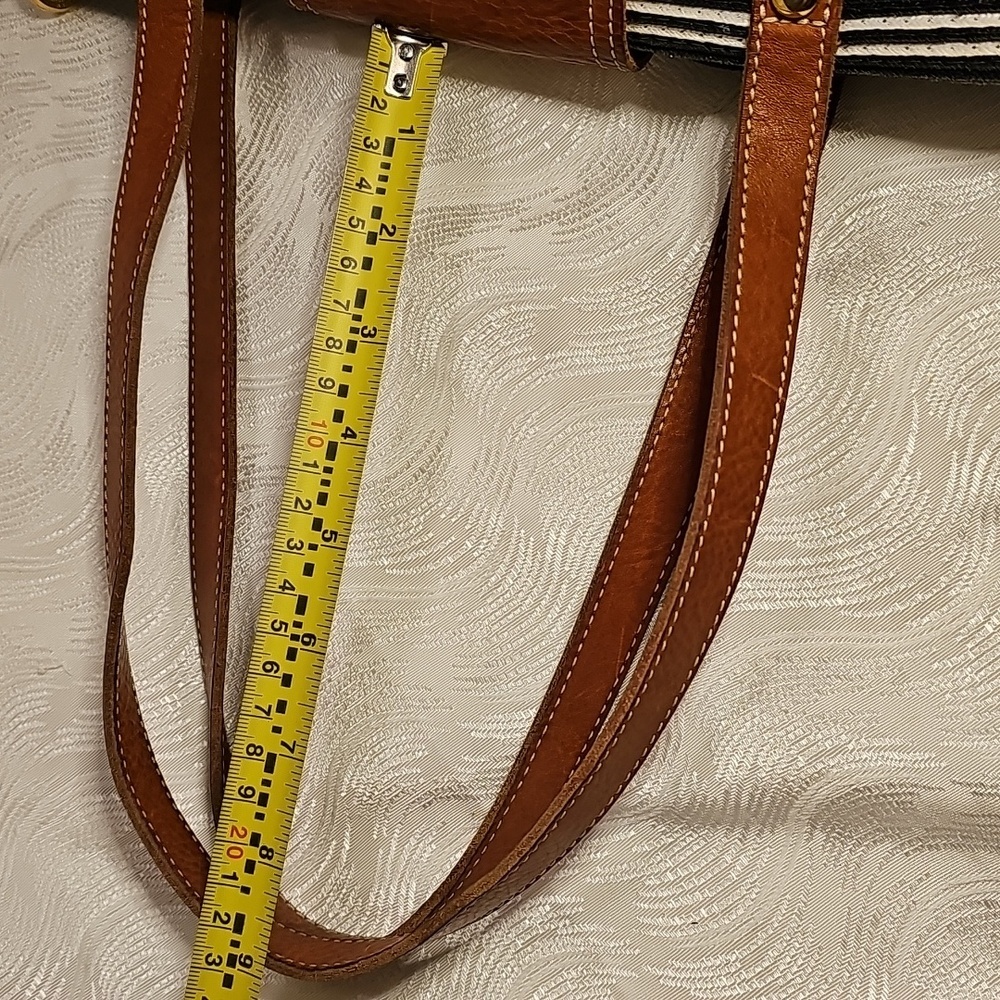 Eric Javits New York woven straw leather trim bag - Picture 7 of 10